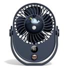 Desktop Spray Fan Cute Pet Add Water Silent Fan, Style:USB Without Battery(Navy Narwhal) - 1