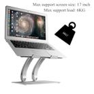 Aluminum Laptop Stand Height Angle Adjustable Tablets Notebook Cooling Holder For MacBook Air Pro 11-17 inch(Grey) - 6