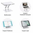 Aluminum Laptop Stand Height Angle Adjustable Tablets Notebook Cooling Holder For MacBook Air Pro 11-17 inch(Grey) - 9