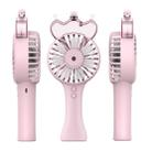 USB Portable Handheld Spray Fan Mini Desktop Fan(Pink) - 1