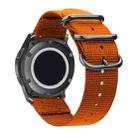 Washable Nylon Canvas Watchband, Band Width:18mm(Orange with Black Ring Buckle) - 3