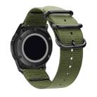 Washable Nylon Canvas Watchband, Band Width:20mm(Army Green with Black Ring Buckle) - 3
