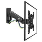 NB F350 Aluminum Gas Spring Wall Mount Full Motion Monitor Holder Arm for 40-50 inch LCD LED TV, Loading 17.6-35lbs (8-16kgs)(Black) - 1