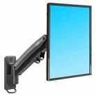 F450 Aluminum Spring Wall Mount Monitor Holder Arm for 27-45 inch LCD LED TV, Load: 3-13kg(Silver) - 1