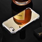 For iPhone XR Luxury Plating Mirror Acrylic TPU Case(Gold) - 1