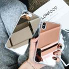 For iPhone XR Luxury Plating Mirror Acrylic TPU Case(Gold) - 2