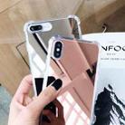 For iPhone XR Luxury Plating Mirror Acrylic TPU Case(Gold) - 4