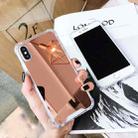 For iPhone XR Luxury Plating Mirror Acrylic TPU Case(Gold) - 6