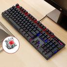Rapoo V500 PRO Mixed Light 104 Keys Desktop Laptop Computer Game Esports Office Home Typing Wired Mechanical Keyboard(Red Shaft) - 1