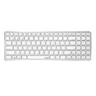 Rapoo E9300G 98 Keys Multi-modes Laptop Business Office Multi-mode Wireless Bluetooth Keyboard(White) - 1