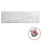 Rapoo MT710 104 Keys White Backlight Office Machinery Wired Keyboard(Red Shaft) - 1