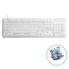 Rapoo MT710 104 Keys White Backlight Office Machinery Wired Keyboard(Green Shaft) - 1