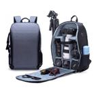 SLR Camera Bag Anti-theft Waterproof Large Capacity Shoulder Outdoor Photography Bag Fashion Camera Backpack(Grey) - 1