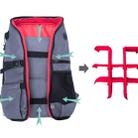 SLR Camera Bag Anti-theft Waterproof Large Capacity Shoulder Outdoor Photography Bag Fashion Camera Backpack(Red) - 19
