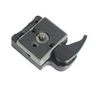 BEXIN Tripod Head Quick Release Plate Holder For Manfrotto 200PL-14(Black) - 1