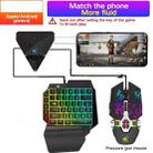 ZIYOULANG G1 Bluetooth / Wired Dual-mode Automatic Pressure Shooting Mobile Game Throne Keyboard Mouse Converter + K15 One-handed Gaming Keyboard + M3 Pressure Shooting Mouse Set, Compatible with Android / IOS(Black) - 2