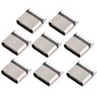 10 PCS USB Type-C Vertical Female Socket 180 Degree Straight Plug - 1