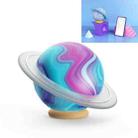 Music Planet Shape Bluetooth Speaker Wireless Mini Retro Small Speaker, Color:Emerald Galaxy - 1