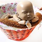 Newborn Studio Photography Aided Styling Mat Baby Props Blanket(Brown) - 7