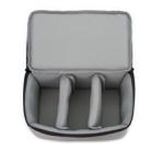 Water-resistant DSLR Padded insert Case Waterproof Zipper Removable Partition Camera Bags(Light Grey) - 4