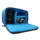 Water-resistant DSLR Padded insert Case Waterproof Zipper Removable Partition Camera Bags(Blue) - 4