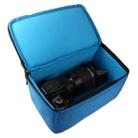 Water-resistant DSLR Padded insert Case Waterproof Zipper Removable Partition Camera Bags(Blue) - 5