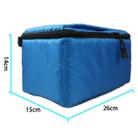 Water-resistant DSLR Padded insert Case Waterproof Zipper Removable Partition Camera Bags(Blue) - 7