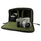 Water-resistant DSLR Padded insert Case Waterproof Zipper Removable Partition Camera Bags(Army Green) - 3
