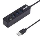 2 in 1 USB 2.0 480Mbps 3 Ports HUB COMBO + Micro SD / T-FLASH SD / SDHC / SDXC Card Reader for Windows XP / Vista / 8.1 / 7 / 8, MAC, etc(Black) - 3