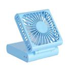 Handheld Portable USB Folding Mini Halter Fan (Blue) - 1