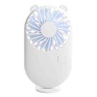 Portable Cute Pocket Mini USB Handheld Fan Phone Holder (White) - 1