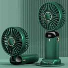 1500mAh USB Handheld Digital Display Folding Aromatherapy Fan (Green) - 1