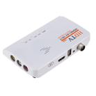 HDMI+AV OUT 1080P Digital Satellite Receiver  HD TV DVB-T-T2 TV Box AV Tuner Combo Converter with Remote Control, Support MPEG4(White) - 4