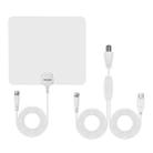 Ultra-thin Indoor HD Digital TV Antenna with 50 Miles Long Range Amplifier(White) - 1