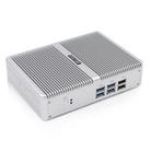HYSTOU H2 Windows / Linux System Mini PC, Intel Core I3-7167U Dual Core Four Threads up to 2.80GHz, Support mSATA 3.0, 4GB RAM DDR4 + 256GB SSD (White) - 1