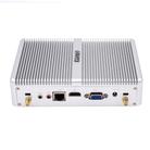 HYSTOU H2 Windows / Linux System Mini PC, Intel Core I3-7167U Dual Core Four Threads up to 2.80GHz, Support mSATA 3.0, 4GB RAM DDR4 + 256GB SSD (White) - 2