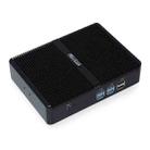 HYSTOU H2 Windows / Linux System Mini PC, Intel Core I3-7167U Dual Core Four Threads up to 2.80GHz, Support mSATA 3.0, 16GB RAM DDR4 + 256GB SSD 500GB HDD (Black) - 2