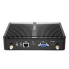 HYSTOU H2 Windows / Linux System Mini PC, Intel Core I3-7167U Dual Core Four Threads up to 2.80GHz, Support mSATA 3.0, 16GB RAM DDR4 + 256GB SSD 500GB HDD (Black) - 3