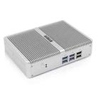 HYSTOU H2 Windows / Linux System Mini PC, Intel Core I3-7167U Dual Core Four Threads up to 2.80GHz, Support mSATA 3.0, 16GB RAM DDR4 + 256GB SSD 500GB HDD (White) - 2