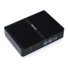 HYSTOU H2 Windows / Linux System Mini PC, Intel Core I5-7267U Dual Core Four Threads up to 3.50GHz, Support mSATA 3.0, 8GB RAM DDR3 + 512GB SSD (Black) - 2