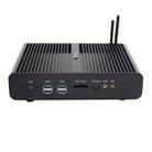 HYSTOU P05B-I7-5500U-2C Fanless Mini PC Intel Core i7 5500u Processor Quad Core up to 2.4GHz, RAM: 8G, ROM: 128G, Support Win 7 / 8 / 10 / Linux(Black) - 1