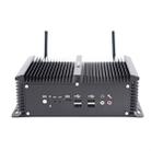 HYSTOU P12-I5-8250U Fanless Mini PC Intel Core i5-8250U Processor Quad Core up to 1.6GHz, RAM: 8G, ROM: 128G, Support Win 7 / 8 / 10 / Linux(Black) - 1