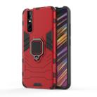 PC + TPU Shockproof Protective Case for Vivo V15 Pro, with Magnetic Ring Holder (Red) - 1