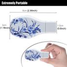 Flowers Blue and White Porcelain Pattern Portable Audio Voice Recorder USB Drive, 8GB, Support Music Playback - 3