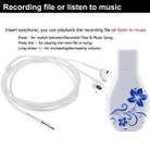 Simple Blue and White Porcelain Pattern Portable Audio Voice Recorder USB Drive, 16GB, Support Music Playback - 6