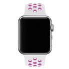 For Apple Watch Series 5 & 4 40mm / 3 & 2 & 1 38mm Fashionable Classical Silicone Sport Watchband(White Purple) - 7