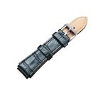 CAGARNY Simple Fashion Watches Band Silver Buckle Leather Watch Band, Width: 18mm(Black) - 2