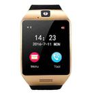 Q18S 1.54 inch IPS Screen MTK6260A Bluetooth 3.0 Smart Watch Phone, Pedometer / Sedentary Reminder / Sleeping Monitor  / Anti-Loss / Remote Camera / GSM / 0.3M Camera (Black + Gold) - 1