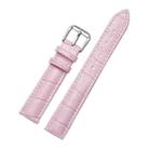 Calfskin Detachable Watch Leather Watch Band, Specification: 18mm (Pink) - 1