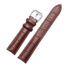 Calfskin Detachable Watch Leather Watch Band, Specification: 19mm (Brown) - 1